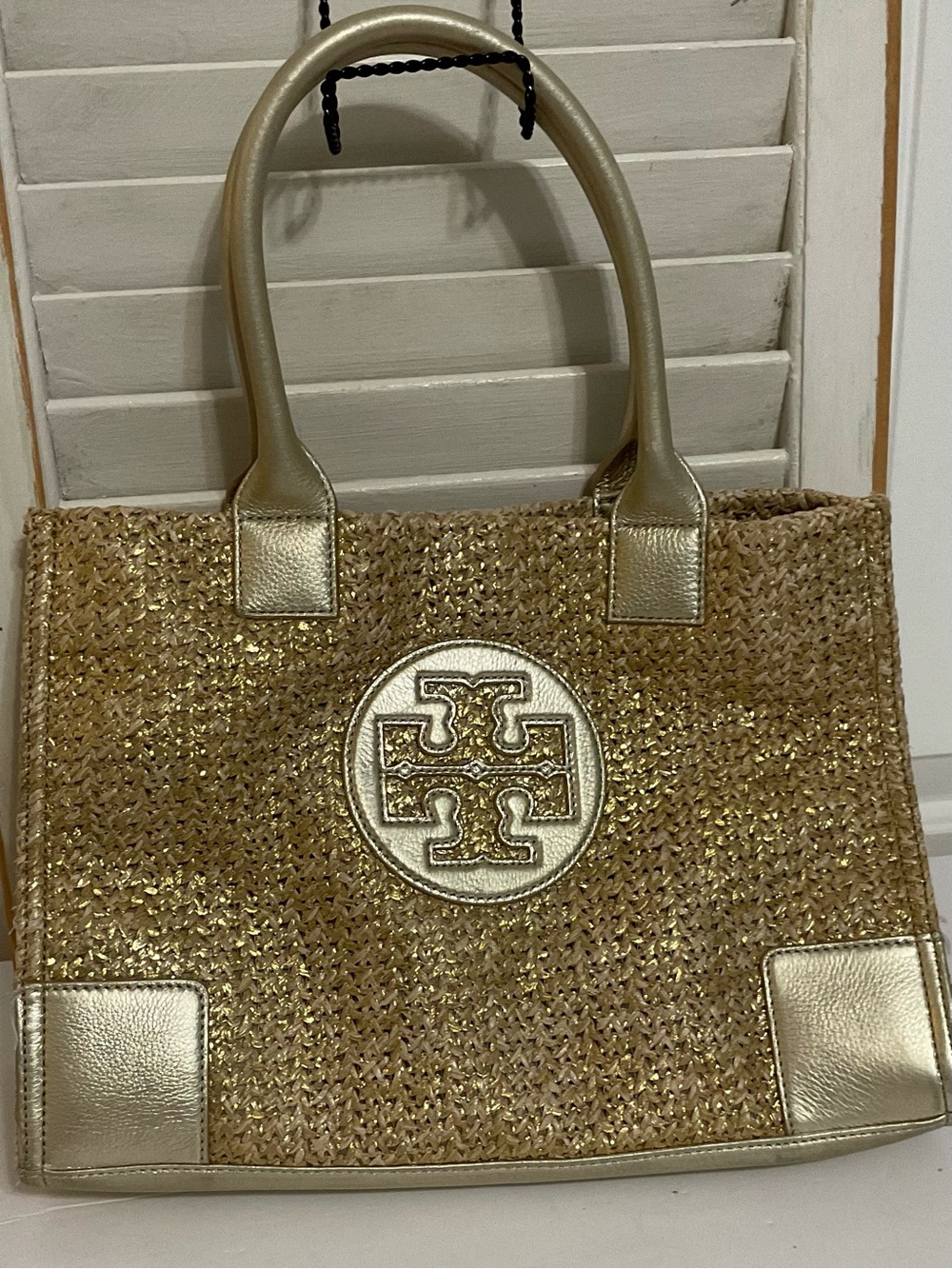 Tory Burch Ella Straw Raffia Tote